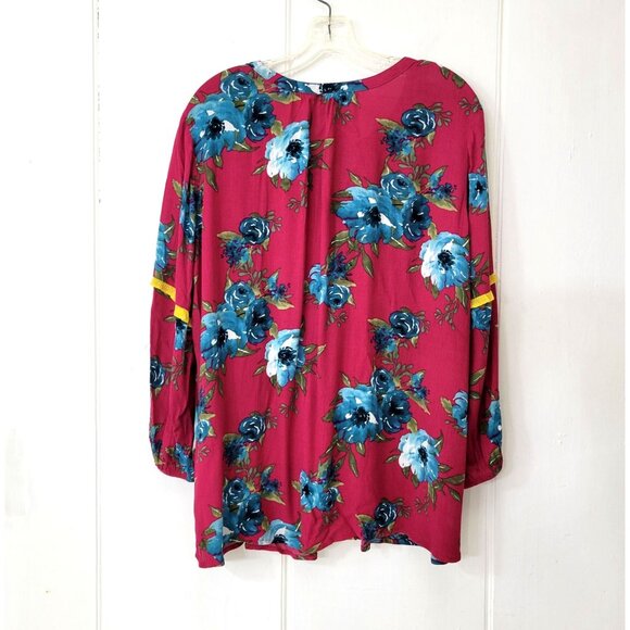 The Pioneer Woman Floral Peasant Blouse Size Large - Picture 3 of 3